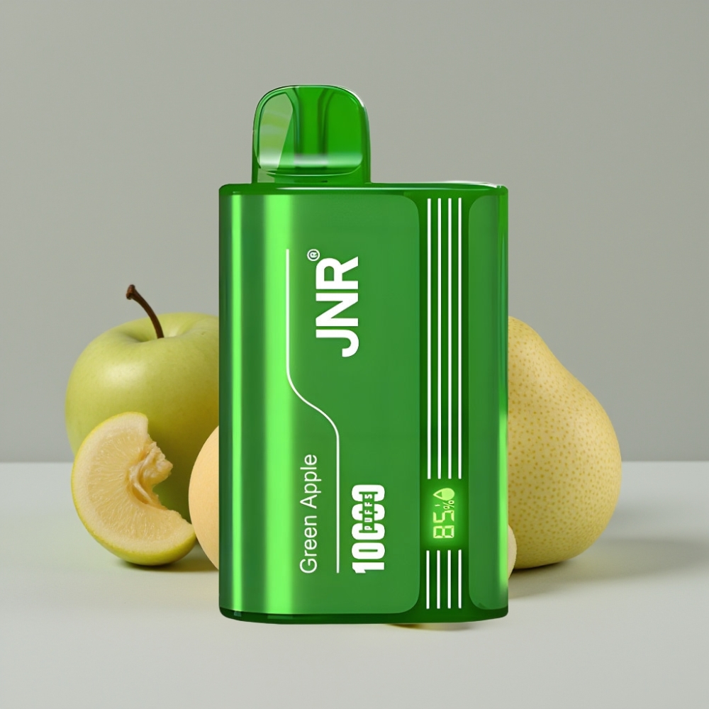 JNR Tank 10000 Puffs Vape Desechable Manzana Verde Melocotón Pera con Pantalla Digital y Carga Rápida