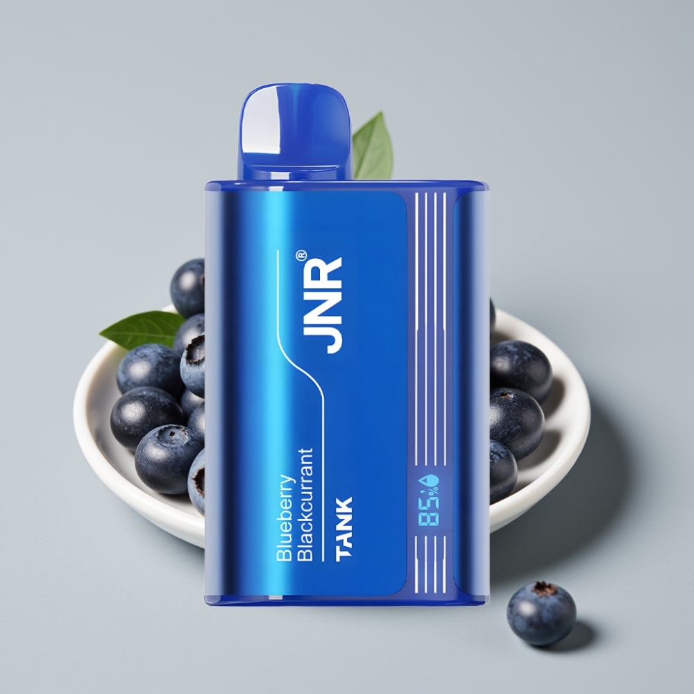 JNR Tank 10000 Puffs Vape Desechable con Pantalla Digital y Doble Bobina Mesh – Arándano Azul y Grosella Negra