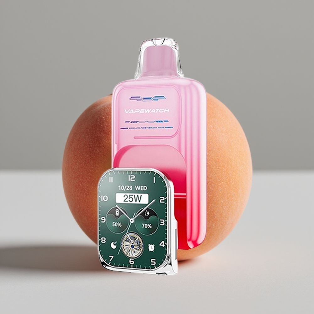 JNR VapeWatch 30000 Puffs Durazno Georgia 19mL 5% Dual Mesh Tipo-C