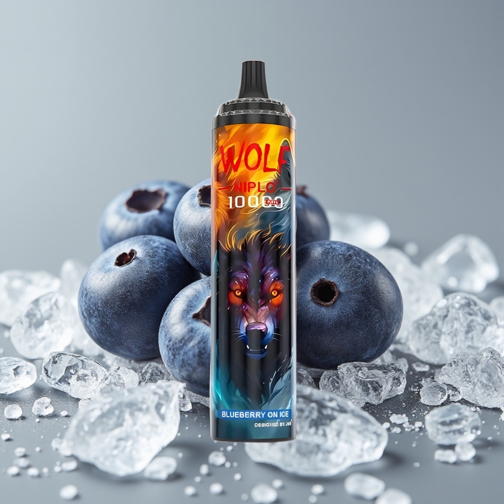 JNR Wolf Niplo 10000 Puffs 20ml 5% Arándano con Hielo Tipo-C