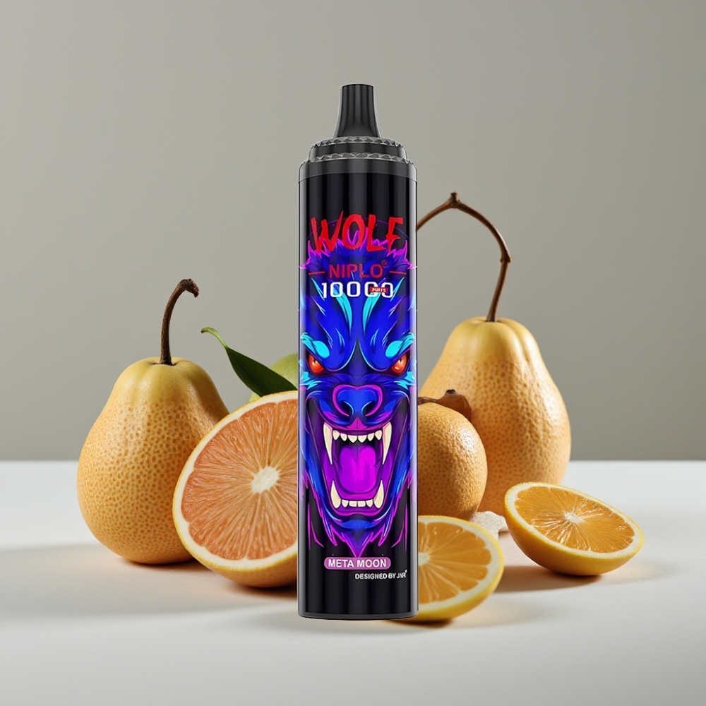 JNR Wolf Niplo 10000 Puffs 20ml Meta Luna Carga Rápida Type-C