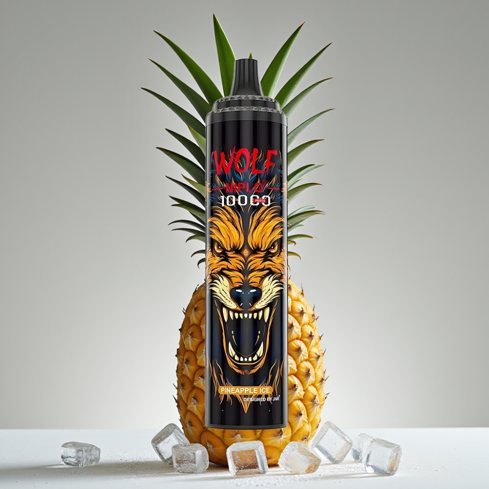 JNR Wolf Niplo 10000 Puffs - Piña Helada - 20ml - 5% Nic - Tipo-C