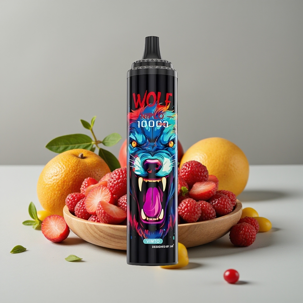 JNR Wolf Niplo 10000 Puffs Vimto 20ml 5% Mesh 1.0 Ohm Tipo-C