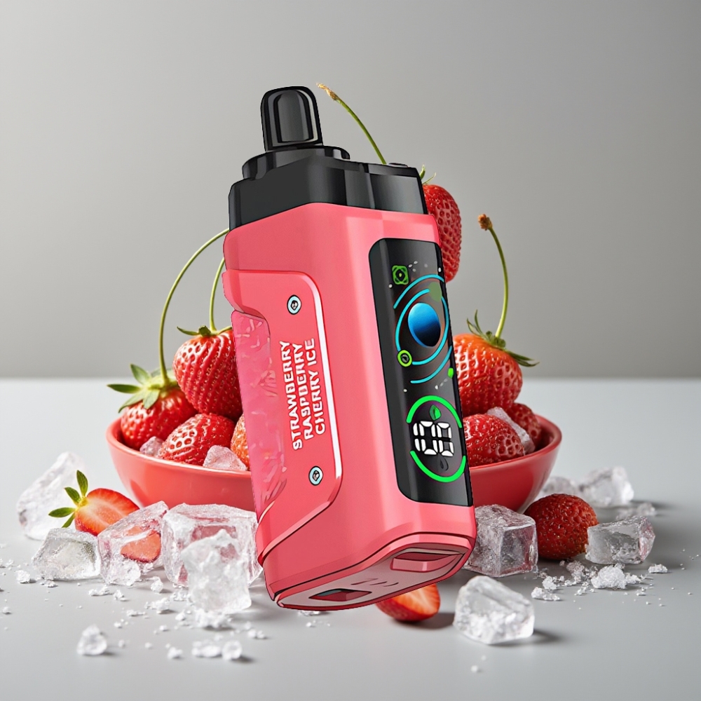 Razz Bar 45000 Puffs Vape Desechable Fresa Cereza Hielo Bobina Malla 1.0 Ohm