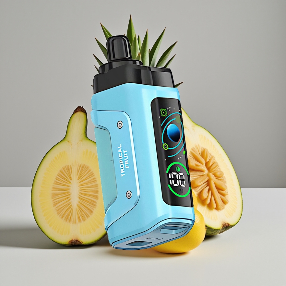 Razz Bar 45000 Puffs Vape Desechable Fruta Tropical con Bobina Mesh 1.0 Ohm y Batería Recargable