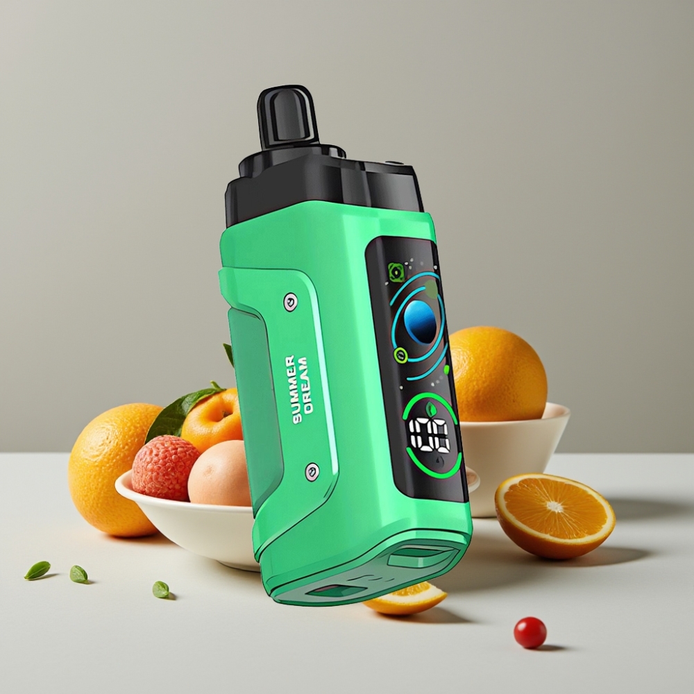 Razz Bar 45000 Puffs Vape Desechable Sueño de Verano con Bobina Mesh 1.0 Ohm y Batería Recargable