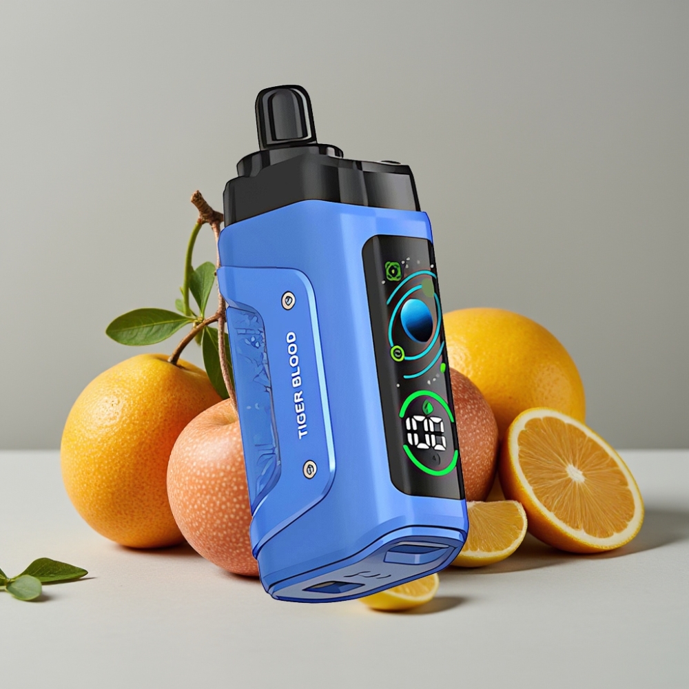 Razz Bar 45000 Puffs Vape Desechable Tipo-C Ajustable Sabor Sangre de Tigre